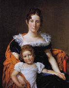 Portrait of the Comtesse Vilain XIIII and her Daughter, Jacques-Louis  David